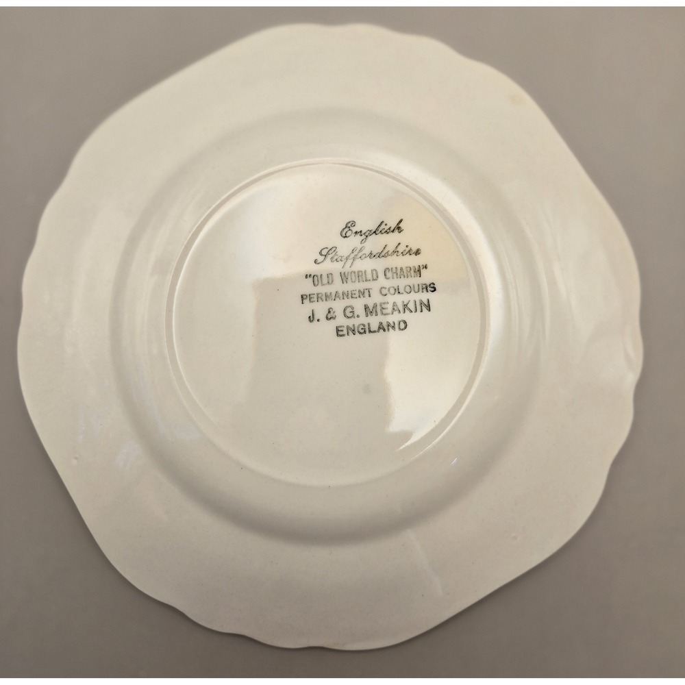 8 Vintage Dessert Plates 'Old World Charm' Pastel Roses And Daisys (#19) - Picture 6 of 8